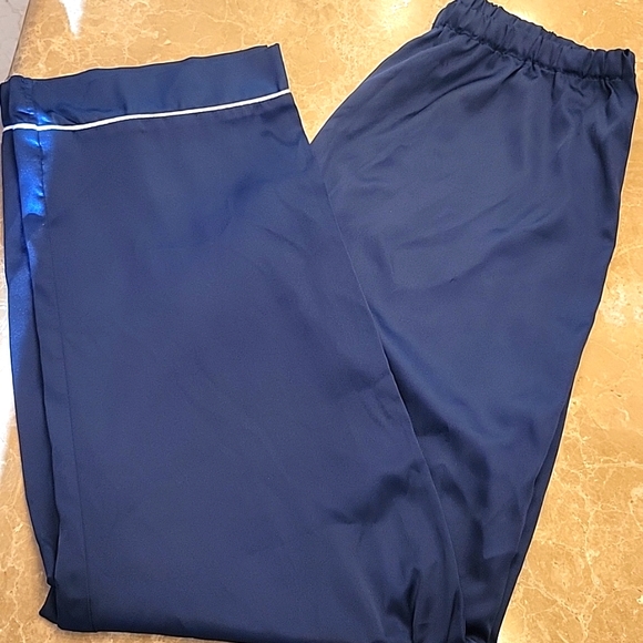 Identity Lingerie Baby Blue Silky Pajama Bottoms, M/L - Picture 8 of 15